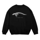 くじら屋のシャチ骨格（濃色下地用） Crew Neck Sweatshirt