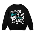 永野 ひろし（コーギー）の博多コーギーひろし『で？（反転ver.）』 Crew Neck Sweatshirt