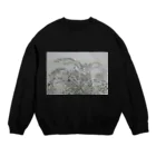 なる@ボールペン画のかくれんぼ Crew Neck Sweatshirt