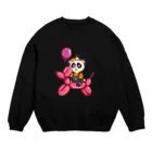 かねすけ部屋のぱん田と犬ふうせんのおさんぽ Crew Neck Sweatshirt