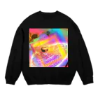 田中商店 SUZURI店のラッキーレインボー Crew Neck Sweatshirt