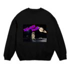 おもち屋さんのSPACE CAT Crew Neck Sweatshirt