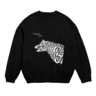 オカモトダイキ Daiki OkamotoのI hate you, but I love you. (dark color) Crew Neck Sweatshirt