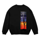 13's SHOPの油彩画『黄昏れ』 Crew Neck Sweatshirt