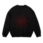 琉璃色クリエイトの赤の紋章 Crew Neck Sweatshirt