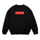 WorldofsmilesのWorld of smiles 赤ロゴ Crew Neck Sweatshirt