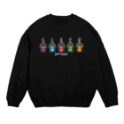 PokuStarのサルと一緒にクラップ Crew Neck Sweatshirt