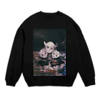 池永朱里の猫は悪魔 Crew Neck Sweatshirt