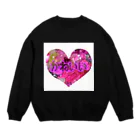 perapo❷@指描きグッズ販売の【SALE中】♡少女の夢♡ かわいいver Crew Neck Sweatshirt