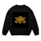 ともや@オリジナルTショップのオリジナルロゴ ブラック Crew Neck Sweatshirt