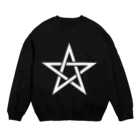 風天工房の五芒星（白） Crew Neck Sweatshirt