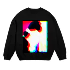 Loose and cuteの色彩アートシリーズ Crew Neck Sweatshirt