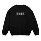 おにぎり先生のドットなおにぎりまん Crew Neck Sweatshirt