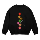 TAKUYA DESIGN WORKSのJAPANESE CHOCOLATE-Zigzag Crew Neck Sweatshirt