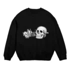 暗国の杜　SUZURI支店のRose&Skull Crew Neck Sweatshirt