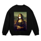 RePaintingのFxxk COVID-19 モナリザ Crew Neck Sweatshirt