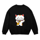 えかきにゃんこのお店♪のまねきねこ Crew Neck Sweatshirt