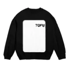 いざわ商会のTOFU-CLIMBER　（WHITE) Crew Neck Sweatshirt