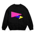 手描きのエトセトラのさんかく Crew Neck Sweatshirt