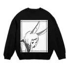 sunagimo0の通学兎子(耳) Crew Neck Sweatshirt