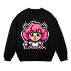 haruのidol・モモダピンコ微笑みver. Crew Neck Sweatshirt