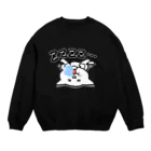 くじら堂のしろまる Crew Neck Sweatshirt