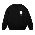 g_rincoxのナマ足うさぎ Crew Neck Sweatshirt