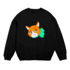 Tatsuya Artistのオレンジキャットの「シャネル」 Crew Neck Sweatshirt