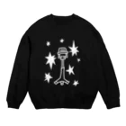 cosmicatiromの漫才マイク 白 Crew Neck Sweatshirt