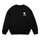 碓氷 珀のヤンキー猫くん (赤) Crew Neck Sweatshirt