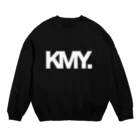KMY.のKMY.ロゴBIG白 スウェット