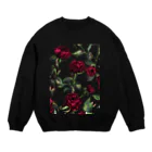 onikawa_babyのbara rose flower Crew Neck Sweatshirt