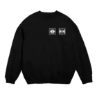 かしわもちのエレベーター　開いたり閉じたり　白 Crew Neck Sweatshirt