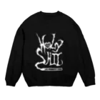 HOLYSHIT STUFFのHOLYSHIT WHITE LOGO Crew Neck Sweatshirt