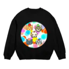 miku'ꜱGallery星猫の猫ちゃん😺兎ちゃん🐰のフルーツ狩り Crew Neck Sweatshirt