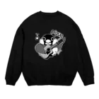 ピケ@音楽好きと繋がりたいの文鳥音楽ピケ（ギター白黒ver） Crew Neck Sweatshirt