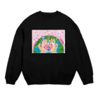 葵い空よりの溢れる愛 Crew Neck Sweatshirt