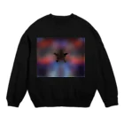 BIGMISTAKEのブラックバブルスターぼんやり Crew Neck Sweatshirt