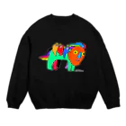  むきむき   地球生活のしのびよる Crew Neck Sweatshirt