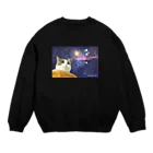 ＭＯＮＡＣＡＣＨＵＫＵＷＡのspace CHIKUWA CAT Crew Neck Sweatshirt