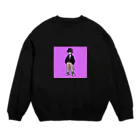 ゆううつはるの男子くん(紫) Crew Neck Sweatshirt