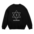 MIZUKICOCOのムーンスター（白抜き） Crew Neck Sweatshirt