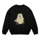 KAHOの青い目の猫ちゃん Crew Neck Sweatshirt