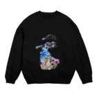 chantoのハートと月 Crew Neck Sweatshirt