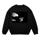 NagamiPoppyの横の黒いスカート Crew Neck Sweatshirt