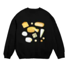 ヤモリのチーズ Crew Neck Sweatshirt