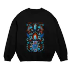 IZANAMI by Akane Yabushitaの🇹🇷トルコのイズニックタイル【ターコイズ】 Crew Neck Sweatshirt