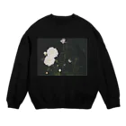 ebi-kaniの濡れた花 Crew Neck Sweatshirt