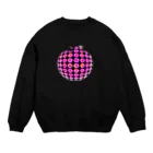 LalaHangeulのはんぐるde林檎　~チェリーピンク~ Crew Neck Sweatshirt