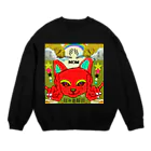 アソマサヤの指フォックス猫 Crew Neck Sweatshirt